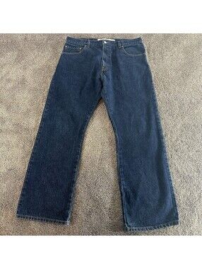 Vintage Levi's 517 Size 38 x 30 Jeans Dark Wash Blue Denim Boot Cut Mens Adult